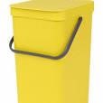 Brabantia Waste Bin Sort  Go 16L Yellow
