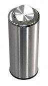 62L Stainless Steel Waste Bin W Swing Lid