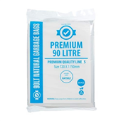 Austar Garbage Bags 90L Premium Clear 50Pk