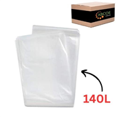 Austar Garbage Bags Transparent Clear 140L 50Pk 4CTN