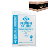 Austar Garbage Bags Transparent Clear 90L 50Pk 4CTN