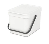 Brabantia Waste Bin Sort  Go 6L White