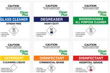 Clean Plus Labels For 500Ml Bottle EACH