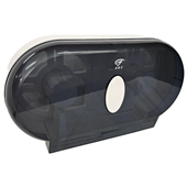Dispenser AC Jumbo Double Toilet Roll Black ACB902
