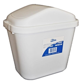 Edco Bin 10L Swing Top White