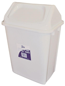 Edco Bin 20L Swing Top White