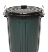 Edco Garbage Bin Plastic 55L CW Lid Green