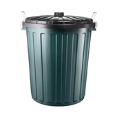 Edco Garbage Bin Plastic 73L CW Lid Green