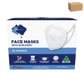 Face Mask P2 With Earloops White 25  Pack 24CTN