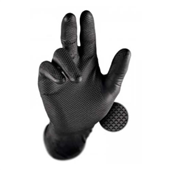 Gloves Grippaz Nitrile NonSlip Powder Free Black Extra Large 50PK