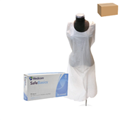 Medicom Apron Disposable Plastic White 1000CTN