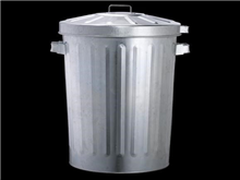 Oates Bin Galvanised With Lid 55L
