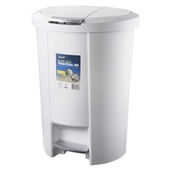 Oates Bin Push Pedal White 50L