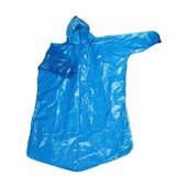 Plus Pak Poncho PE Disposable Blue 100CTN