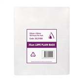 Poly Bag 10x8 255x205mm 35m 1000 Carton