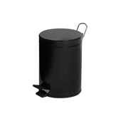 Powder Coated Black Pedal Bin 5L
