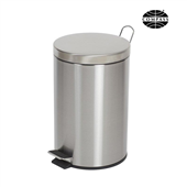 Round Stainless Steel Pedal Bin 12L