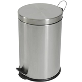 Round Stainless Steel Pedal Bin 20L