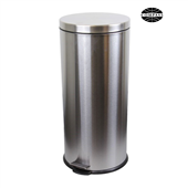 Round Stainless Steel Pedal Bin 30L