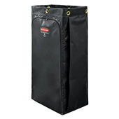 Rubbermaid Janitor Cart Replacement Bag 128L Black