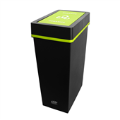 Sabco Bin Recycling Organics With Green Lid 40L