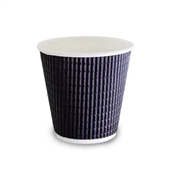 Tailored Hot Cup 4Oz TWall Charcoal 25Pk