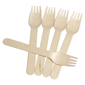 Wooden Forks Brown 100Pk