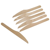 Wooden Knives Brown 100Pk
